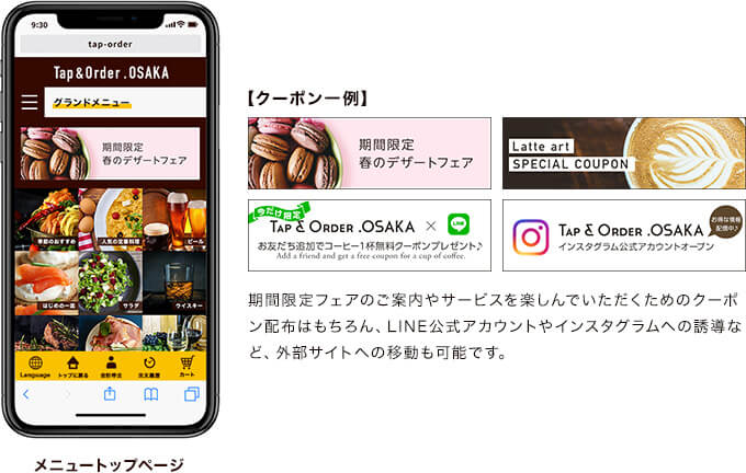 クーポンによる販促活動一例